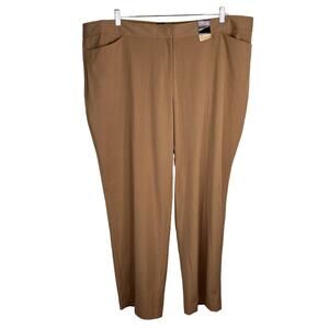 Lane Bryant Pants Madison Trouser Straight Leg Metroline Stretch 26 Beige New